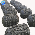 High energy absorption synthetic-tire-cord layer Yokohama marine tugboat rubber fender